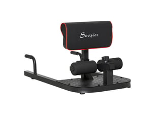 Appareil sissy squat 97x50 cm 3 en 1 réglable métal noir