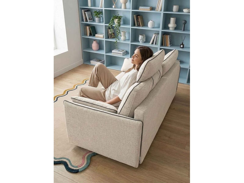  Sam, canapé 3 places convertible, beige Sam - Conforama R
