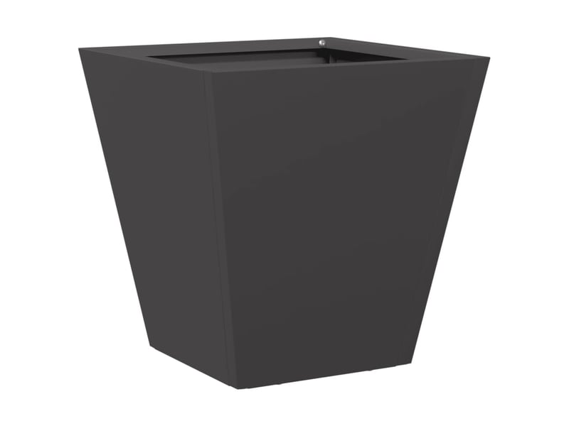  Jardinière - bac à fleurs noir 30x30x30 cm acier  - Conforama A