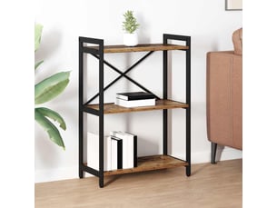 Étagère de rangement 60x30x85 cm bois d'ingénierie bois ancien