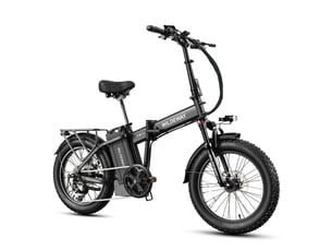 Vélo électrique pliable wildeway fw11, 1680 wh, pneus 20, noir