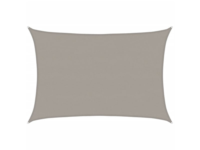  Voile d'ombrage - voile d'ombre - voile parasol 160 gm² rectangulaire gris clair 5x7 m pehd  - Conforama A