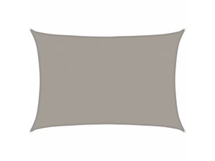 Voile d'ombrage - voile d'ombre - voile parasol 160 gm² rectangulaire gris clair 5x7 m pehd