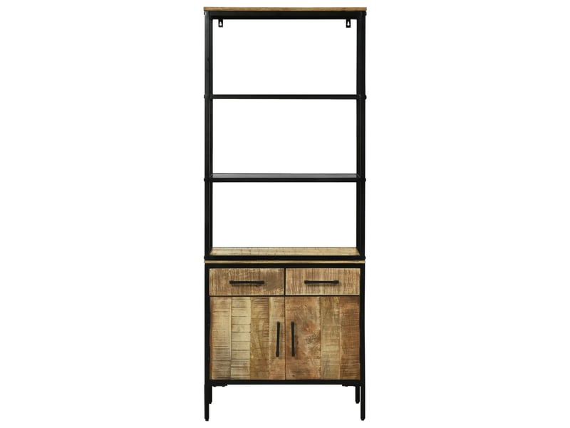  Buffet - haut armoire marron 70 x 35 x 180 cm bois de mangue massif  - Conforama E