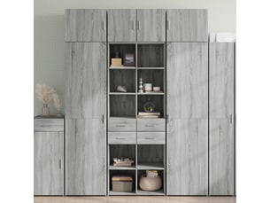Buffet - armoire de rangement sonoma gris 70x42,5x225 cm