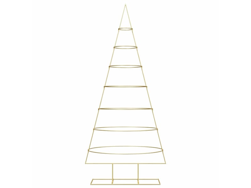  Arbre de noël, décoration de noël en métal doré 209 cm acier peint par poudre cf61733  - Conforama E