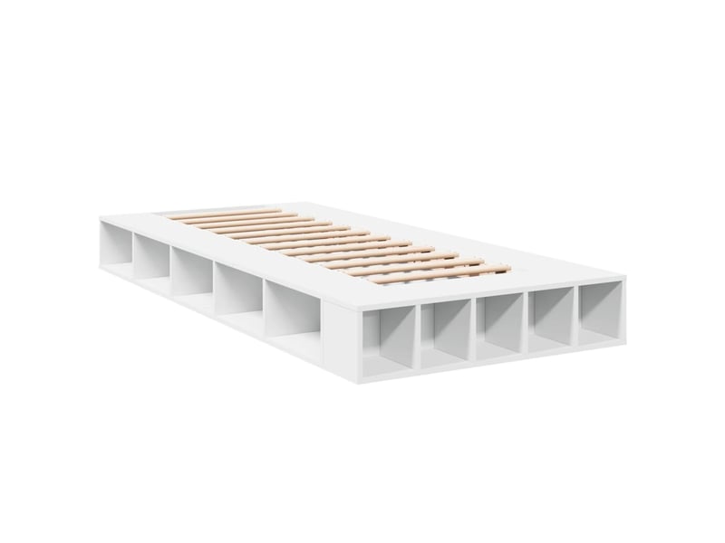  Lit simple- lit adulte -  cadre de lit sans matelas blanc 100x200 cm  - Conforama B