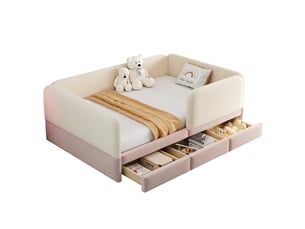 Lit avec rangement 140x200 cm <strong>HAUSS SPOLE</strong>  <strong></strong> coloris bicolore