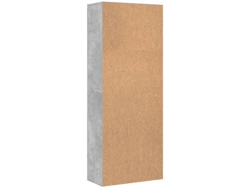 Buffet haut - bahut - meuble de rangement gris béton 70x35x180 cm bois d'ingénierie  - Conforama E