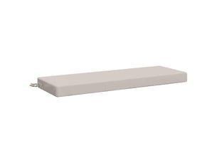Coussin de banc, coussin d'assise, coussin de canapé soest 100 % polyester blanc 120 x 40 x 8 cm cf53029