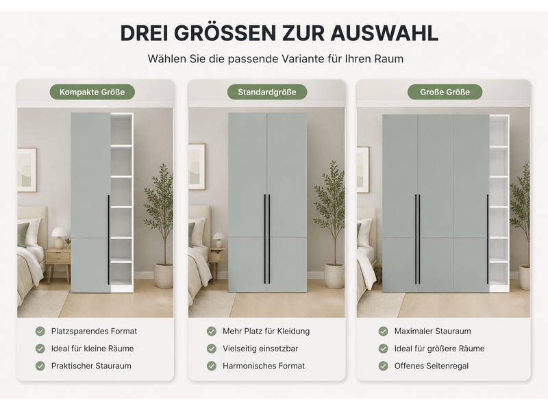  Armoire penderie 160 x 50 x 200 cm - porte pantalons coulissant - 14 compartiments de rangement - 2 barres de penderie - gris  - Conforama D