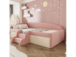 Lit simple 90x190 cm <strong>OKWISH</strong>  <strong></strong> coloris coloris assortis