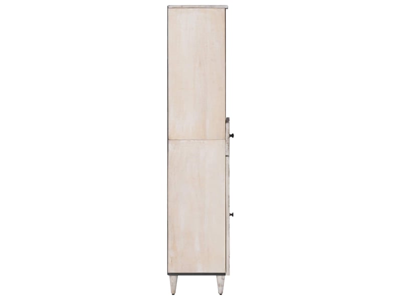 Armoire de salle de bain, cabinet de salle de bain avec tiroir blanc 38 x 33,5 x 160 cm cf65036 - Conforama D