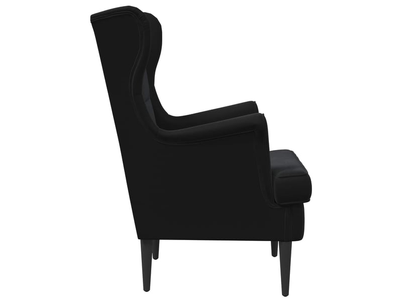  Vidaxl fauteuil noir velours  - Conforama E