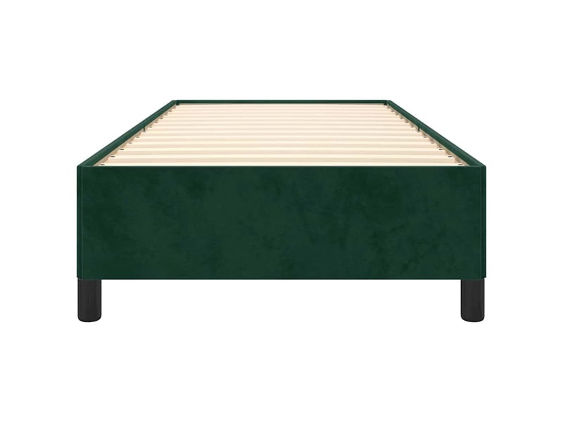  Lit simple- lit adulte -  cadre de lit sans matelas vert foncé 100x200 cm velours  - Conforama D