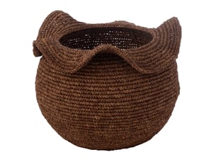 Panier déco sisal 50cm marron foncé