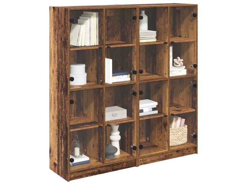 Buffet - haut armoire 2 pc bois ancien 68 x 37 x 142 cm - Conforama C