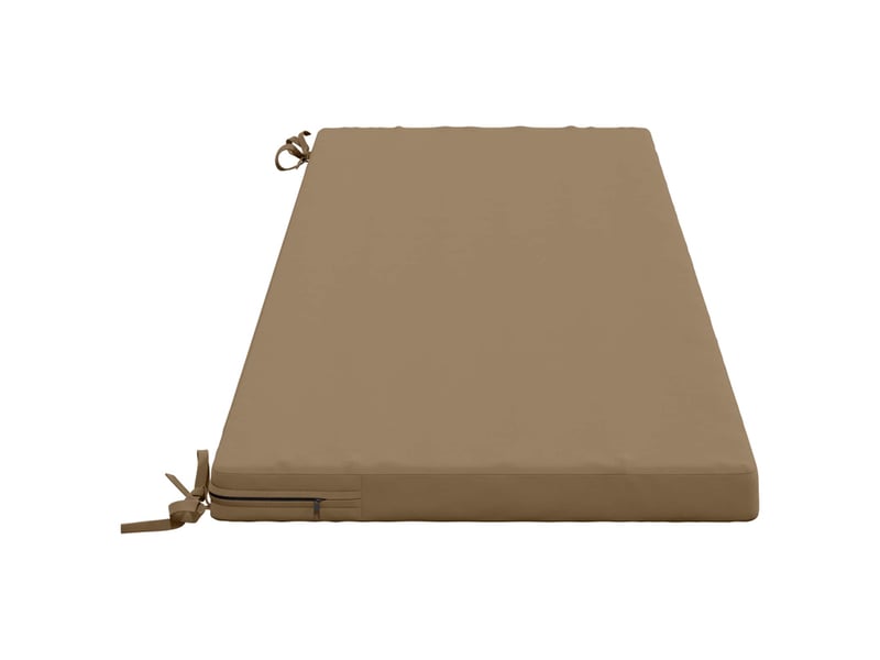  Lot de 2 coussins de banc, coussins d'assise soest 100 % polyester taupe cf57451  - Conforama D