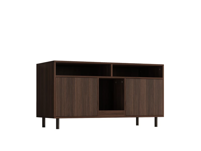  Meuble cache-litière avec rangement, maison de toilette discrète, noyer, 120 x 50 x 66 cm, mdf Fay Lum - Conforama E