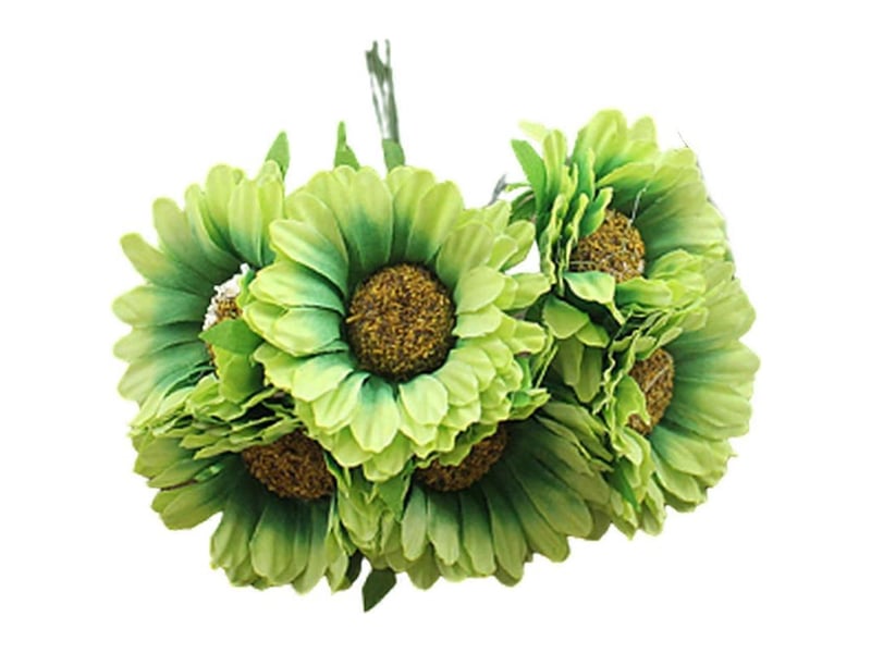  How-e outil de confection de couronnes de fleurs artificielles inodores en tissu, chrysanthème artificiel pour accessoires photobeige  - Conforama D