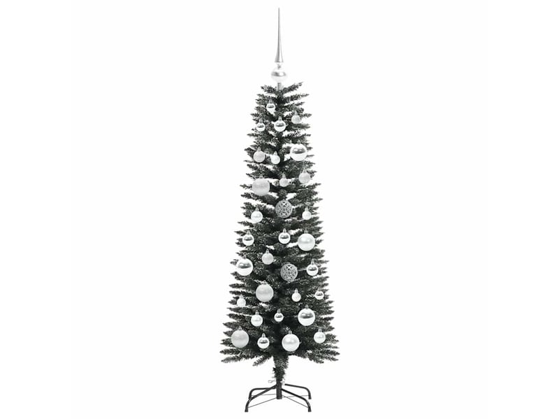 Sapin de noël - arbre de noël artificiel vert 120 cm pvc, plastique et acier - Conforama D