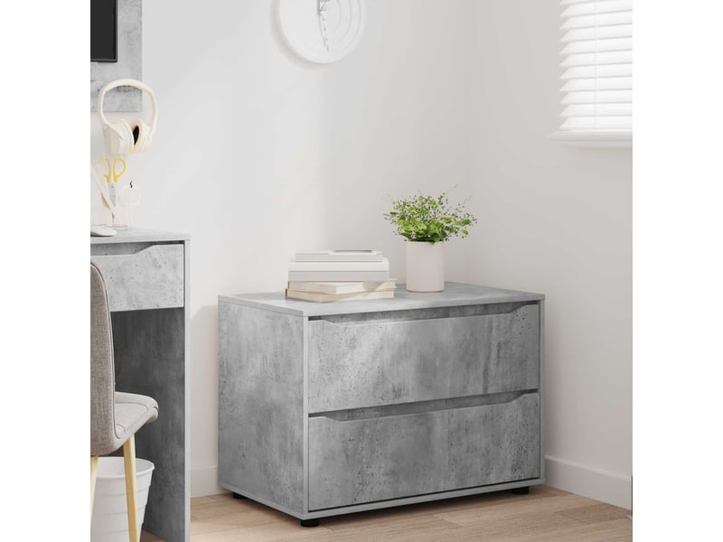  Armoire de rangement, commode de rangement 80 x 48 x 57 cm bois d'ingénierie shl3014  - Conforama E