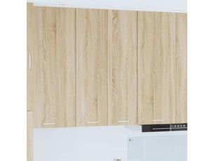 Meuble de rangement cuisine, armoire suspendue chêne sonoma 60x31x100cm shl4950