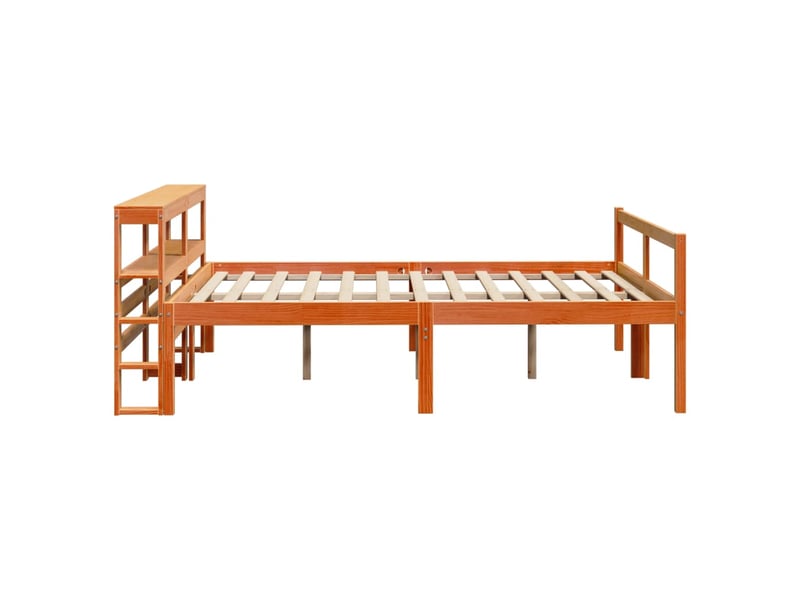 Lit double- lit adulte - cadre de lit et tête de lit sans matelas marron 135x190 cm - Conforama D