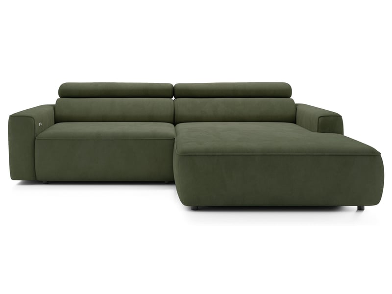 Selsey fando - canapé d'angle - 252 cm - velours vert sauge Fando - Conforama A