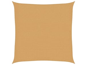 Voile d'ombrage - voile d'ombre - voile parasol 160 gm² carré sable 2x2 m pehd