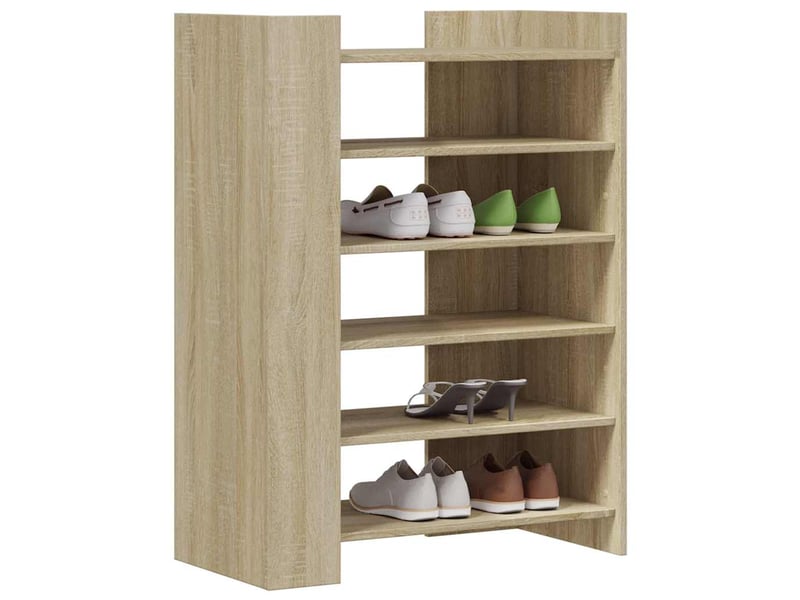  Meuble à chaussure, armoire à chaussures chêne sonoma 74,5x37,5x100 cm  - Conforama C