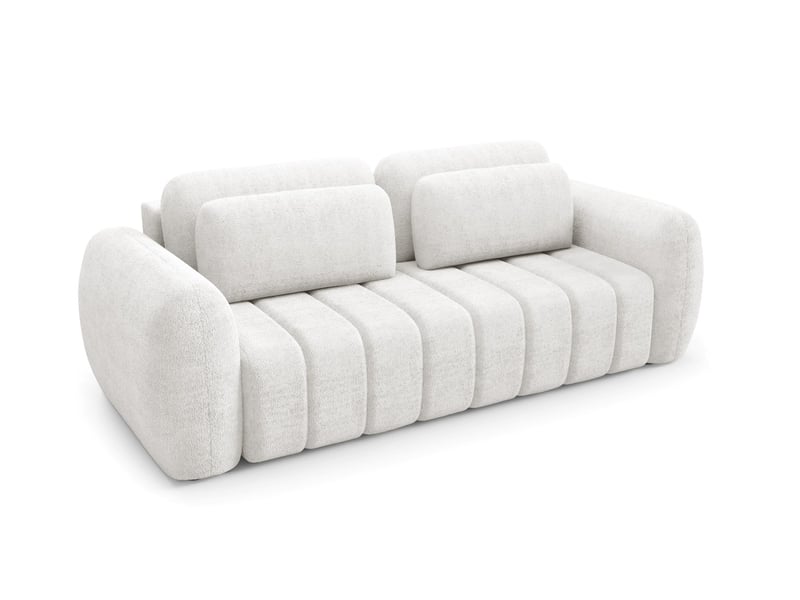  Canapé contii premium avec fonction de couchage couleur : quelle blanc  - Conforama C
