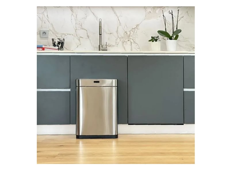 Kitchen move - poubelle automatique 60l argent upper 808 upper chrome - upper 808 UPPER CHROME - Conforama E