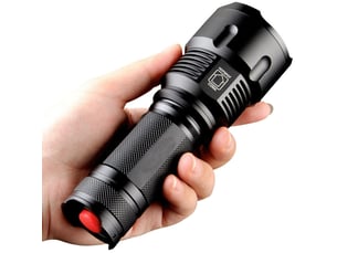 1 pcs long shot home zoom outdoor searchlight fishing light outdoor car light, 3300 lumen surdimensionné lampe de poche puissant tactique