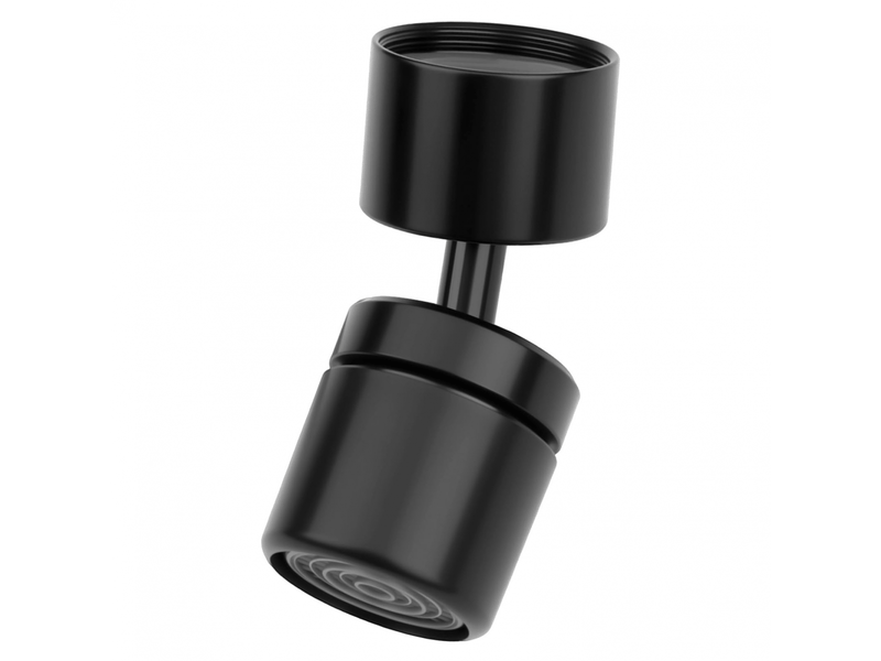  Aérateur de robinet rotatif 360° universel m22m24, embout pour lavabo de salle de bain et évier de cuisine - noir  - Conforama A