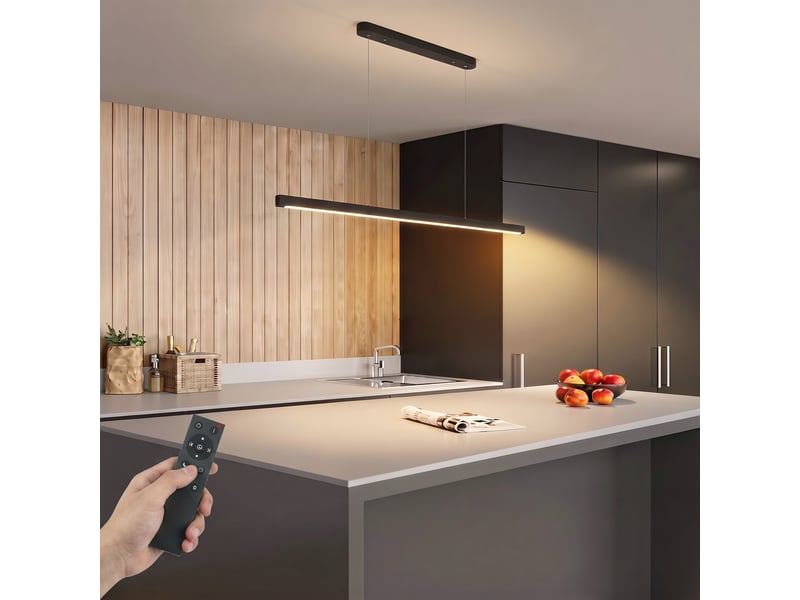  Suspension avec télécommande et fonction mémoire, intensité variable et température de couleur réglable  - Conforama A