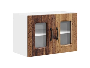 Meuble mural de cuisine | armoire de cuisine bois ancien 60x31x40cm