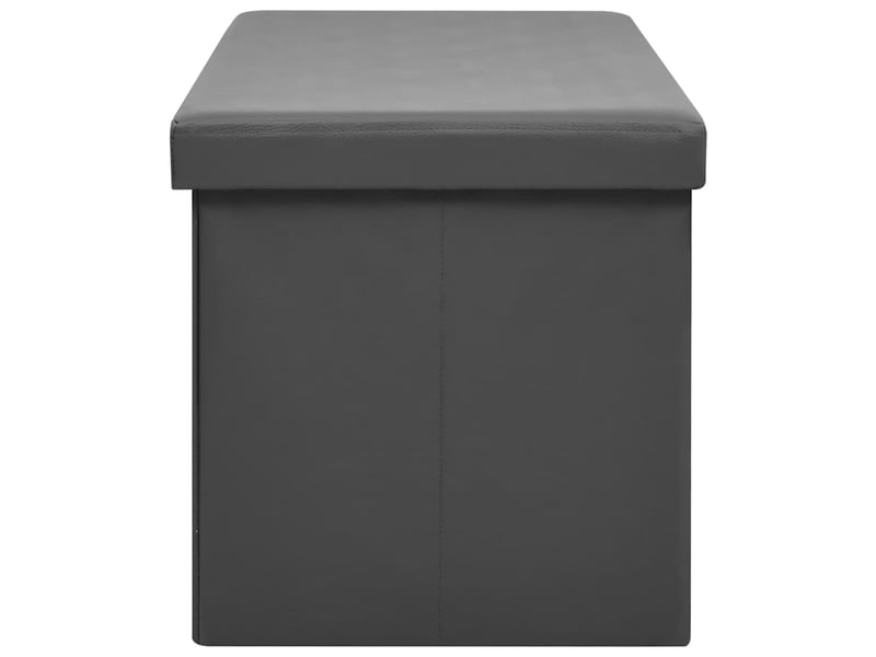  Banc chambre, banc de rangement pliable gris pvc  - Conforama D
