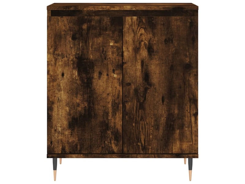  Buffet - bahut - meuble de rangement chêne fumé 60x35x70 cm bois d'ingénierie  - Conforama E