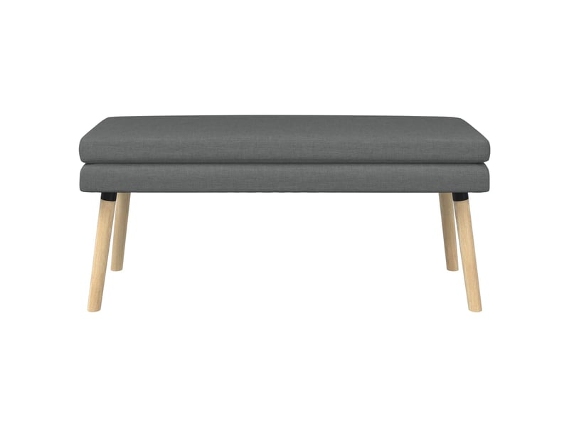  Banc d'entrée, banc à double couche gris foncé 110x40x47 cm tissu  - Conforama E