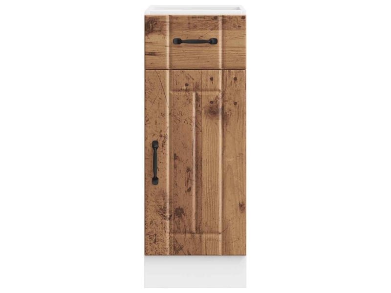  Meuble de rangement, armoire de cuisine lucca vieux bois bois ingénierie shl8071  - Conforama D