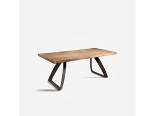 Table de salle à manger fixe 200x100 en chêne timber - chêne