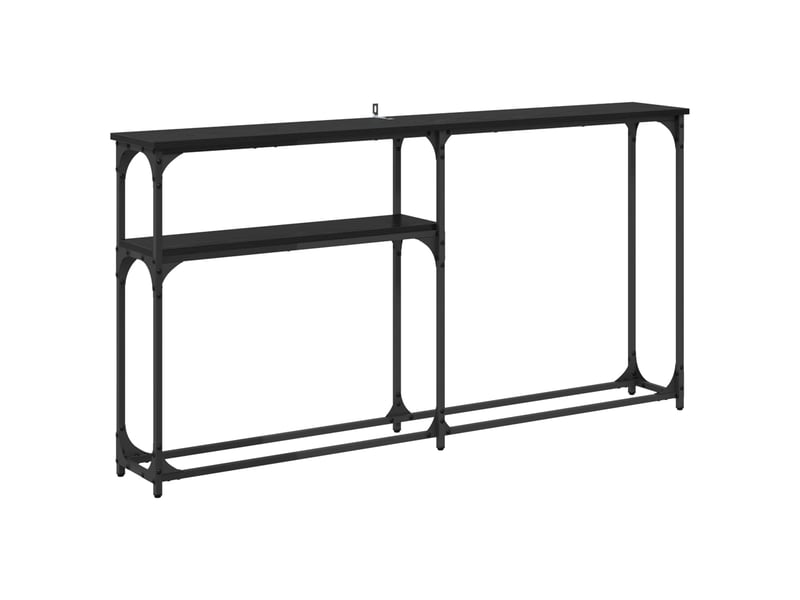  Table de chevet - tableconsole chêne noir 146 x 22.5 x 75 cm bois d'ingénierie  - Conforama A