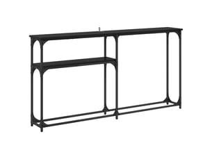 Table de chevet - tableconsole chêne noir 146 x 22.5 x 75 cm bois d'ingénierie