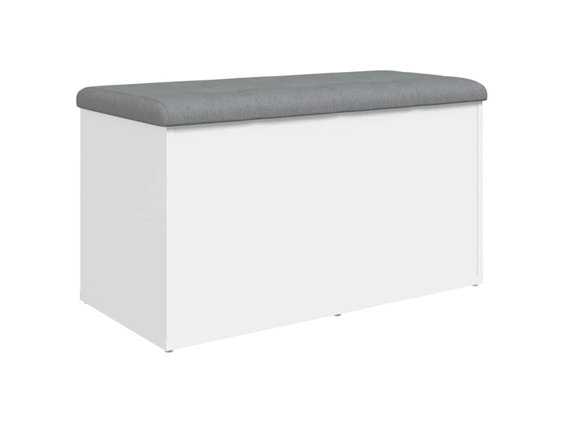  Banc chambre, banc de rangement blanc 82x42x45 cm bois d'ingénierie  - Conforama D