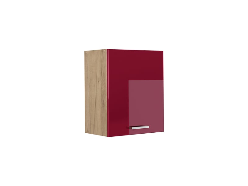  Vicco elément haut de cuisine, rouge brillantchêne doré, 50cm  - Conforama A