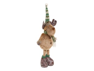 Cerf debout 20x14x56cm fourrur