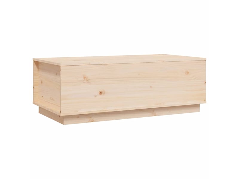  Table basse rectangulaire | table de salon 100x50x35 cm bois massif de pin shl630  - Conforama A