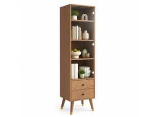 Vitrine coloris marron 3 étagère(s) HAUSS SPOLE - 39.8 cmx160 cm