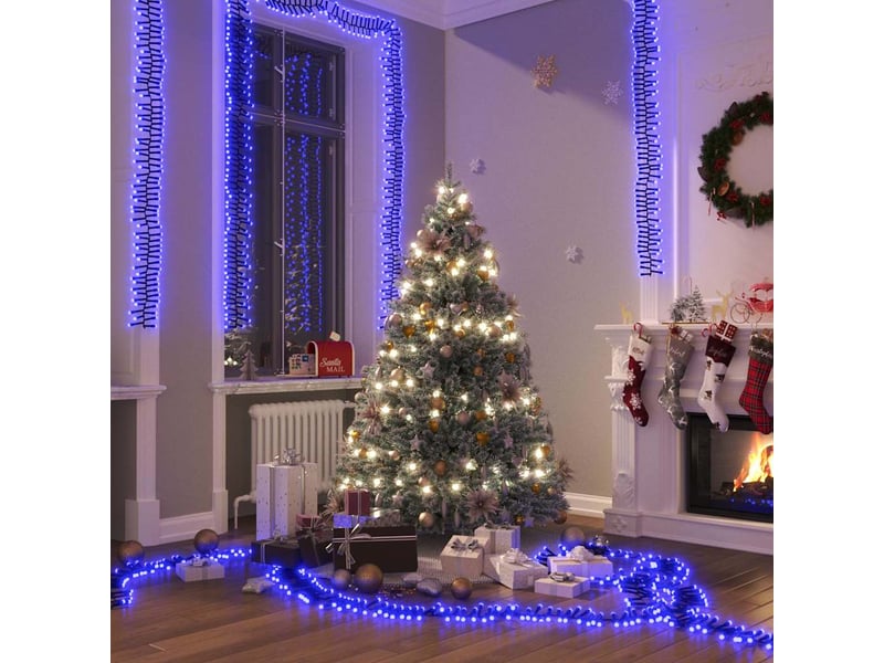  Guirlande lumineuse, éclairage de noël à led groupées 3000 led bleu pvc cf62411  - Conforama B